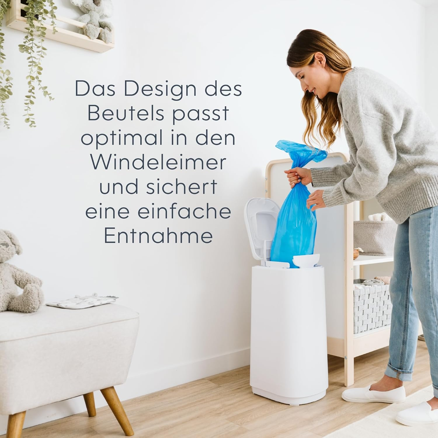 Diaper Genie - Original Easy Roll Refill Cassette, 2 Pack, 2 X 18 Bags Compatible with Diaper Genie Platinum Nappy Pails - Enough for 10 Months image number 6