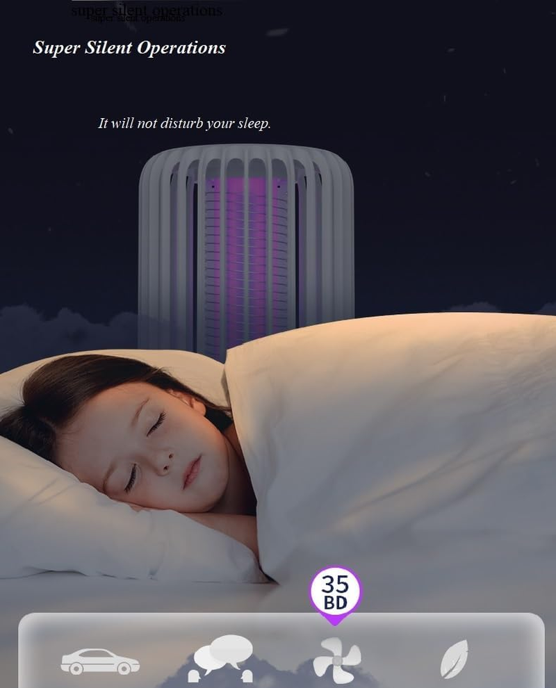 Electric Mosquito Lamp 360&deg; Powerful Insect Repellent Pest Control Traps Effective Bug Zapper for Indoor Outdoor Backyard Camping image number 6