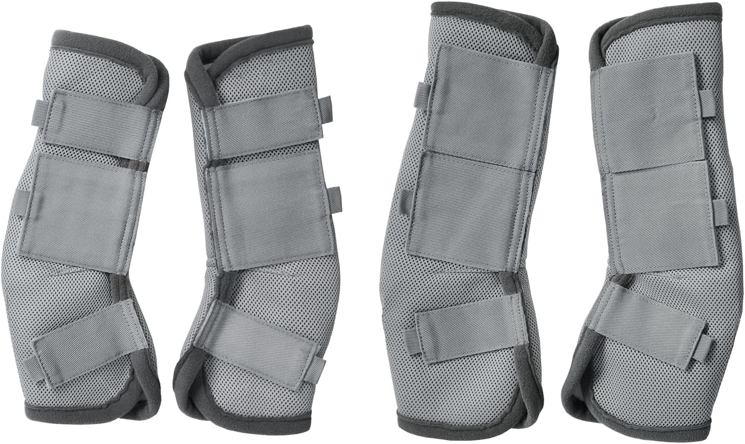 Fly Boots for Horses Set of 4, Breathable Comfy Mesh Horse Leggings Reduce Stomping, Hoof Stress, and Leg Fatigue Skyblue Pony