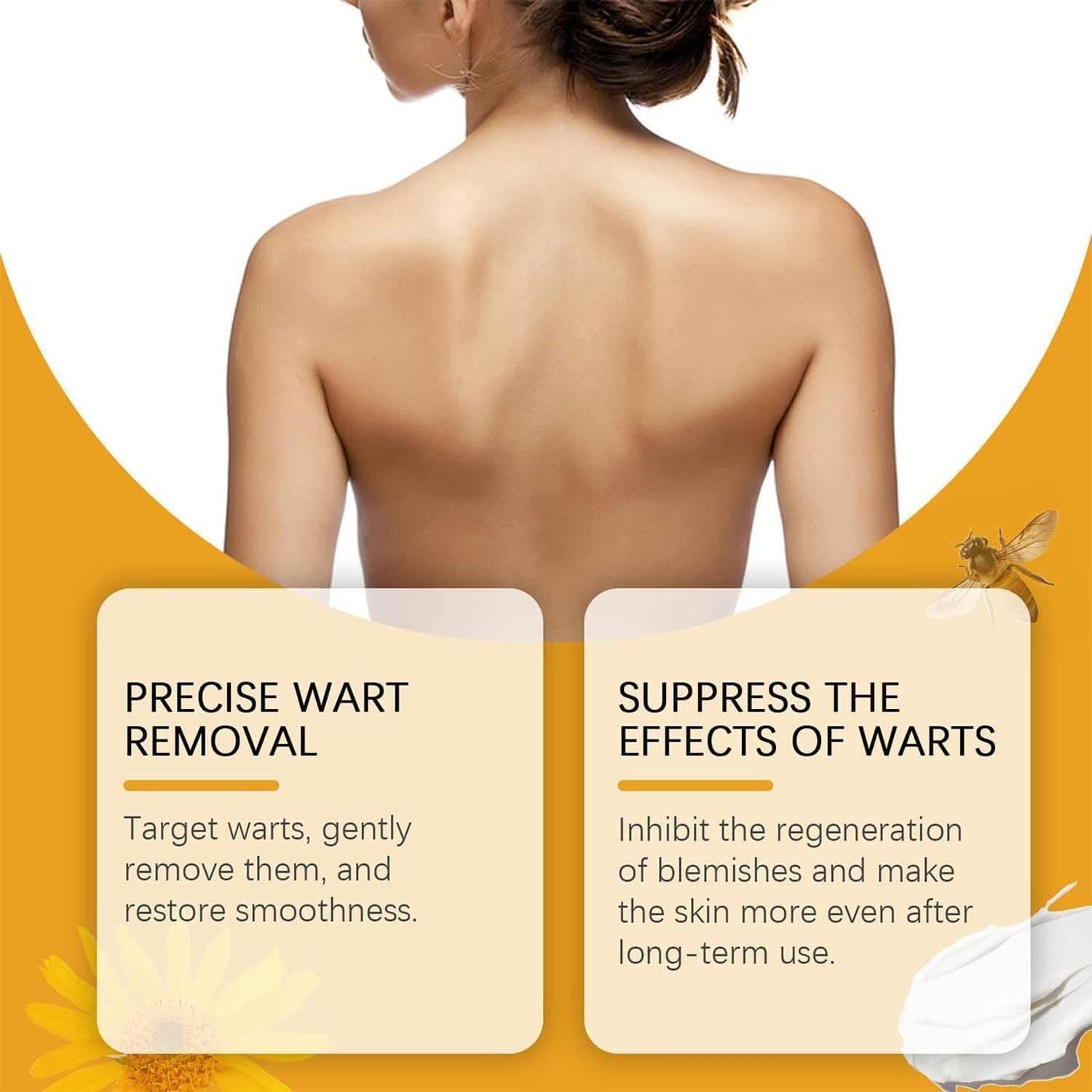 3PCS Bee Venom Treatment Cream,Bee Venom Repair Cream,Bee Venom Wart and Tag Remover,Bee Venom Mole and Wart Treatment Cream,Bee Venom Skin Mark Remover for All Skin Types image number 1