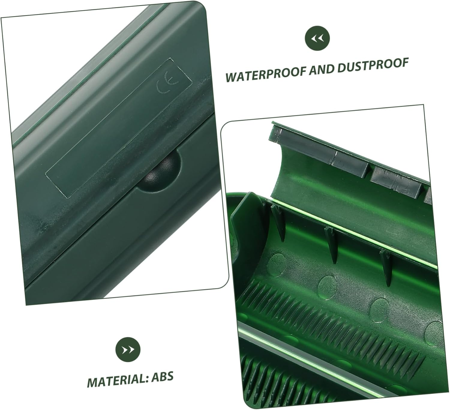 COHEALI Socket Protection Box - Outdoor Waterproof Plug Box for Extension Cord Connection Durable Plastic Electrical Connection Cover with Airtight Seal Green image number 1