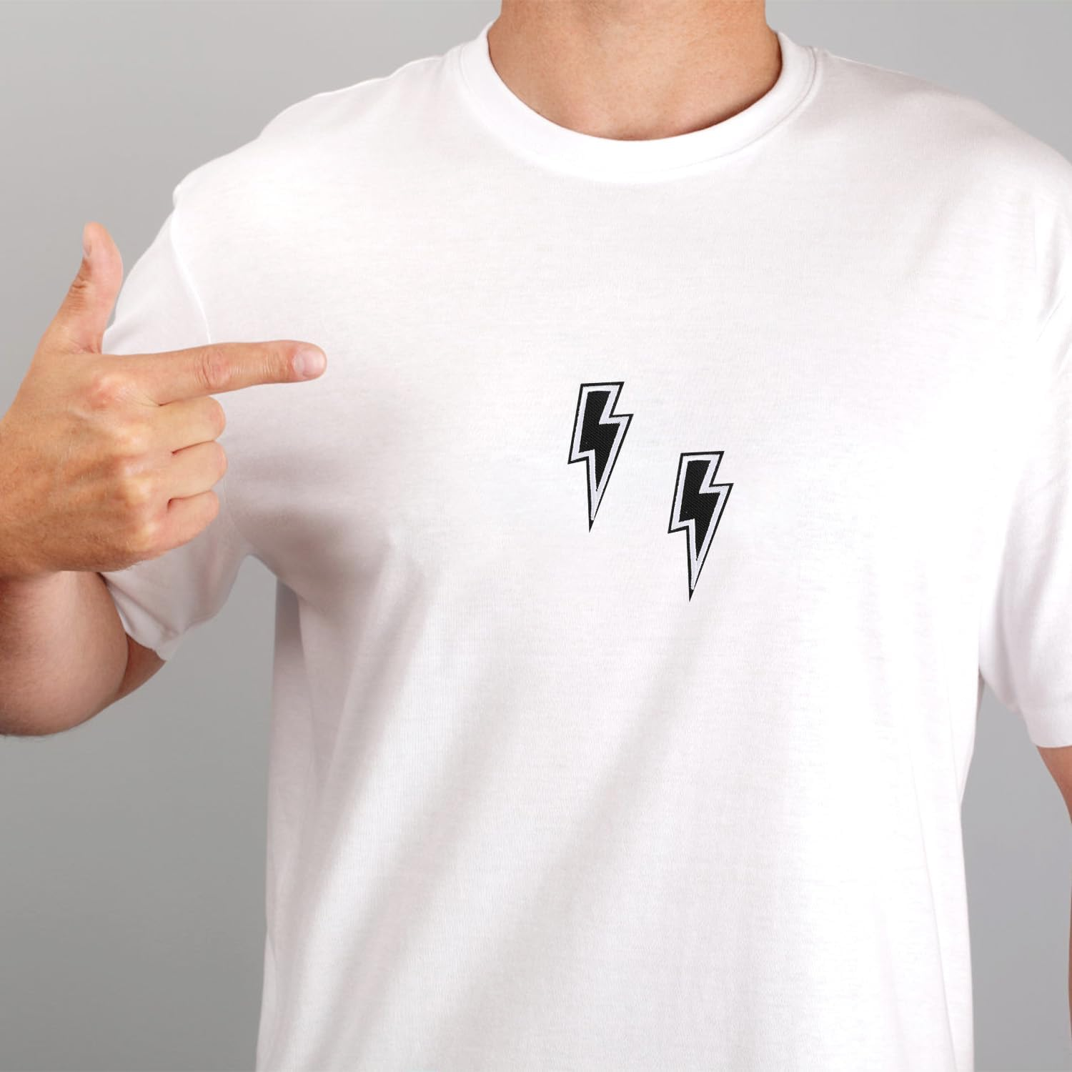 10Pcs Lightning Bolt Iron on Patch, Black Thunderbolt Patch Lightning Patch Sew on Embroidered Applique Flash Iron on Patch for DIY Clothes Hats Jeans Bags Shoes