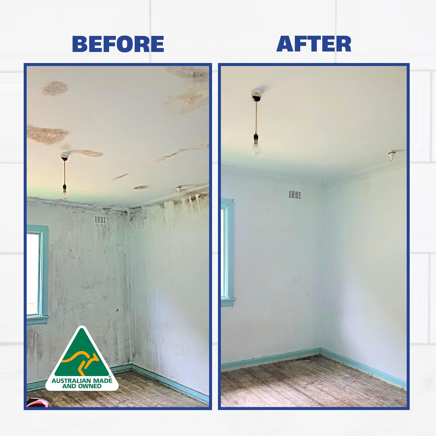 VM3ZERO Mould Fighter Spray 500Ml, Natural Aussie Mould Remover & Grout Stain Remover, Durable Household Mould & Stain Cleaner for Bathroom, Kitchen, Tiles & Walls, Pet & Child Safe image number 3