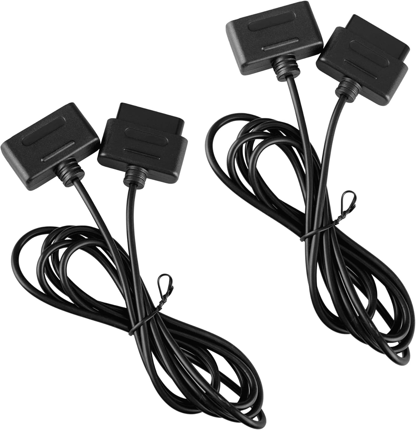 2Pack 6Ft SNES Controller Extension Cable for Retro-Bit SNES Super Nintendo Entertainment System Console image number 3