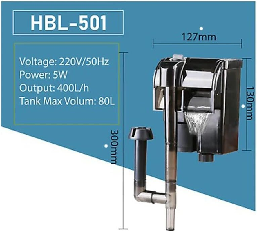 SK Aquatic SUNSUN HBL-501 Hang on Back Filter Planted Aquarium Filter (Mechanical Filtration for Fresh Water) image number 3