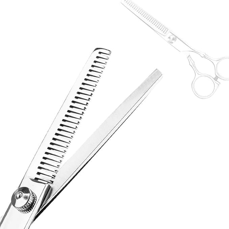Professional Home Hair Cutting Kit - Quality Home Haircutting Scissors Barber/Salon/Home Thinning Shears Kit with Comb and Case for Men and Women image number 4