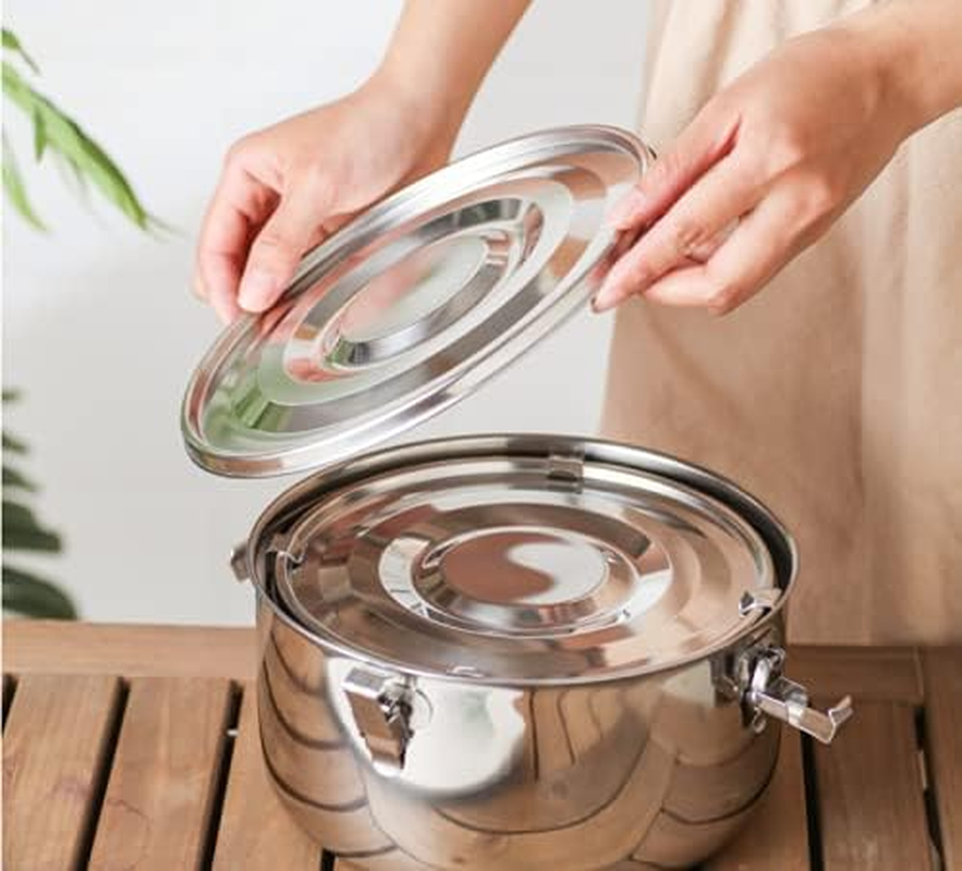 Allprettyall Premium Stainless Steel Food Storage Containers 304 Grade the Original Leak-Proof, Airtight, Smell-Proof - Perfect for Camping Trips, Lunches, Leftovers, Soups, Salads image number 4