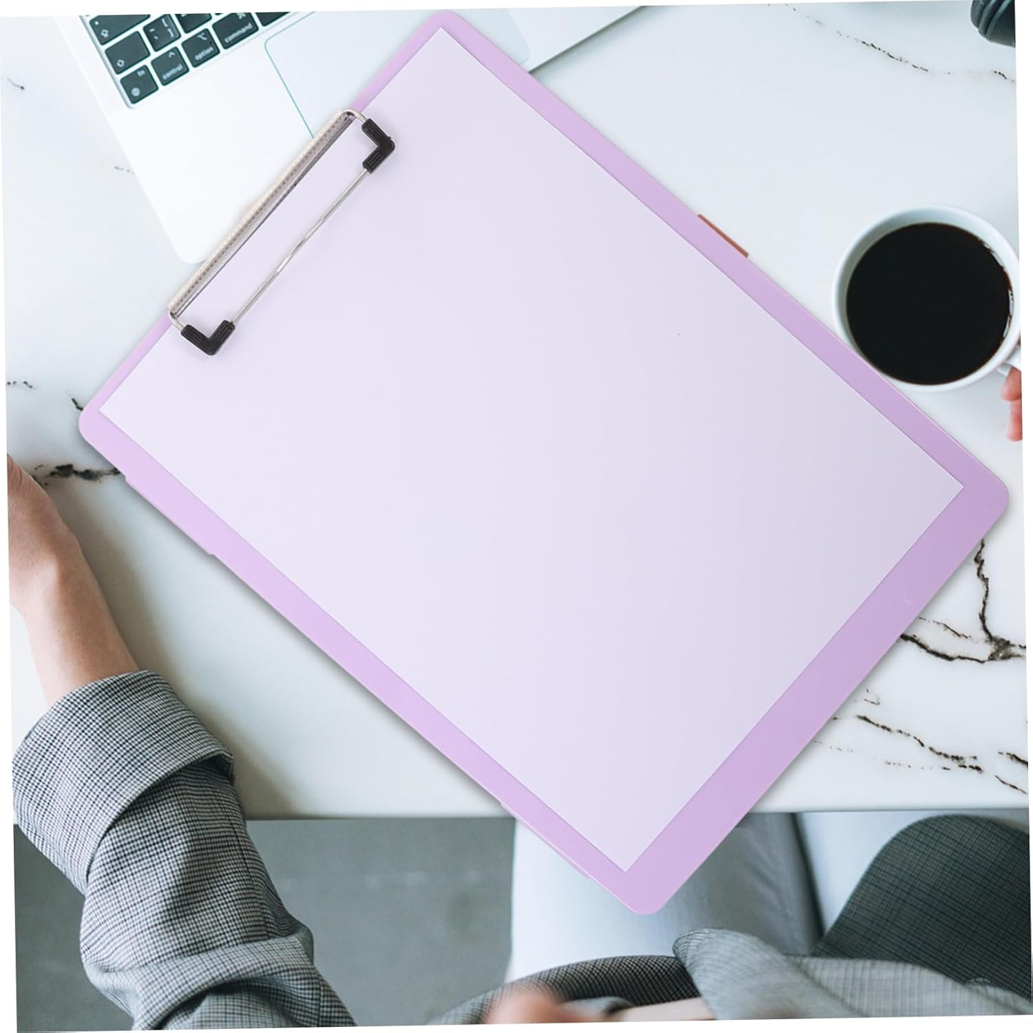 BUTIFULSIC Plastic File Storage Box Desk Accessories Photo Storage Boxes Card Holder image number 1