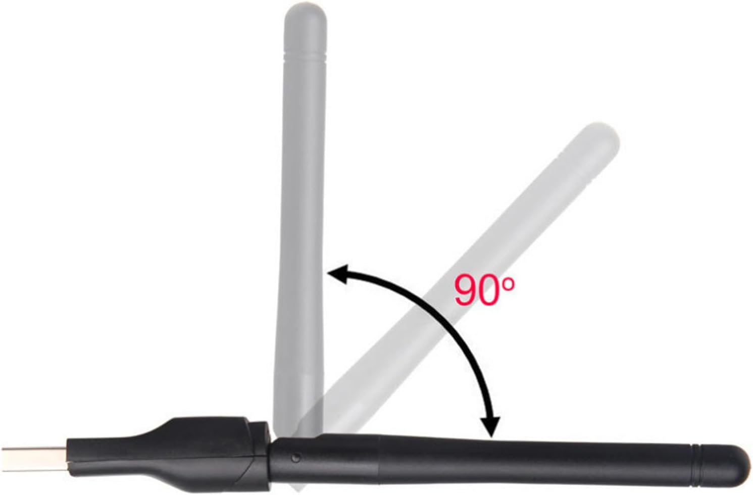 MT7601 USB Wifi Adapter, High Speed 150Mbps Wireless Network Card Adapter with Integrated Antenna for Windows Desktop Laptop, 150Mbps Wifi Adapter image number 2