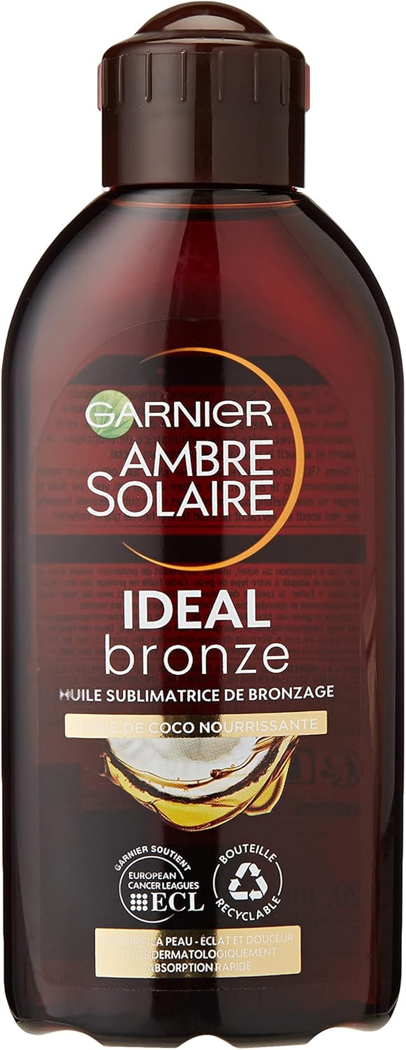 GARNIER - Ambre Solaire - Huile Bronzante Intense Aux Senteurs De COCO Spf2-200Ml image number 2