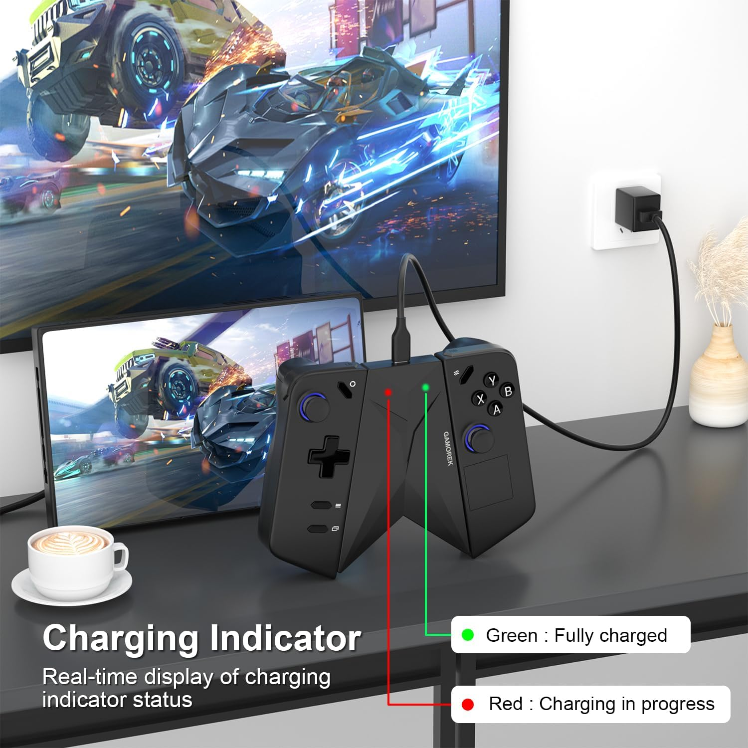 Controller Charging Connector Grip Compatible with Lenovo Legion Go image number 2