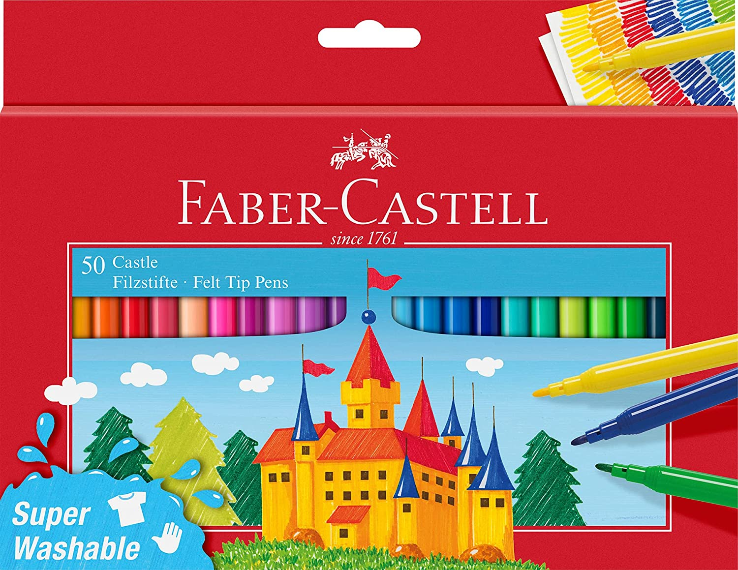 Faber-Castell Felt-Tip Colour Markers Assorted &ndash; Pack of 12 image number 5