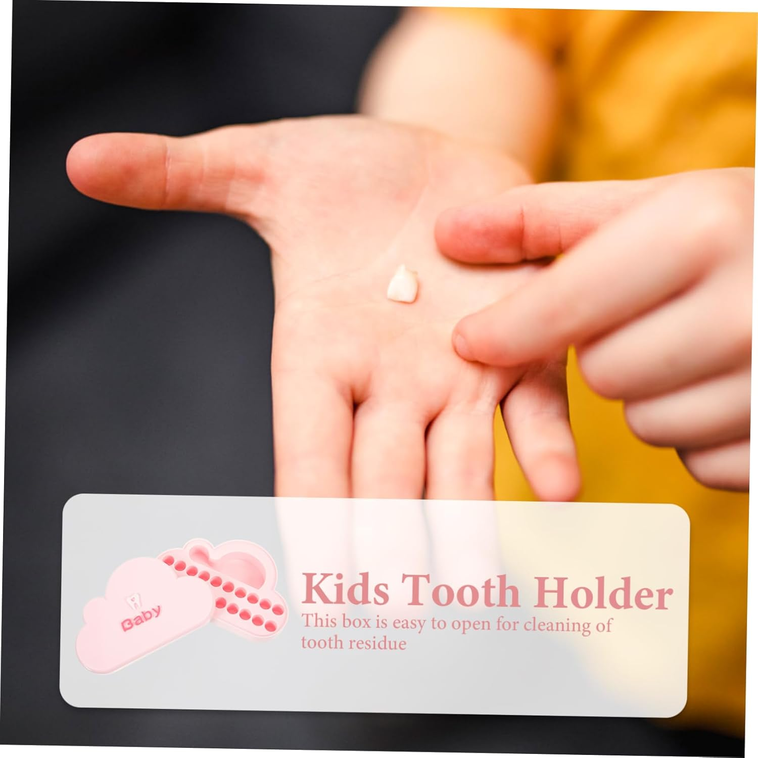 Boys and Girls Tooth Holder Large Capacity Tooth Storage Box Portable Keepsake Box Plastic Case image number 2