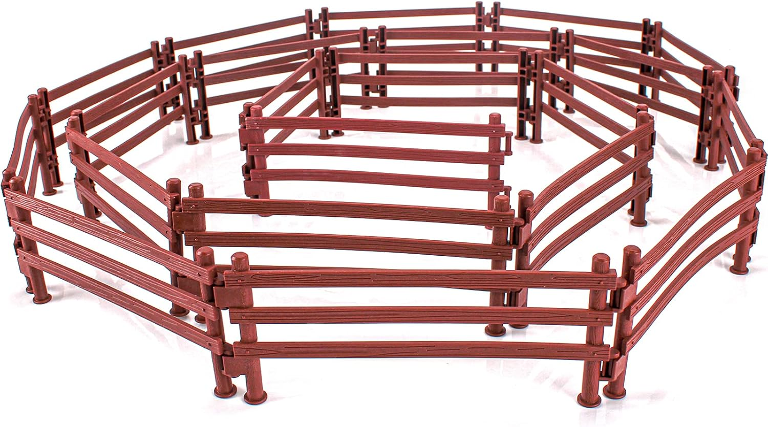 40PCS Corral Fence Toy Accessories Panel Set Farm Corral Fence with Gate Horse Paddock Barn Farm Animals for Toddlers Kids Preschool Educational Gift Sets image number 3