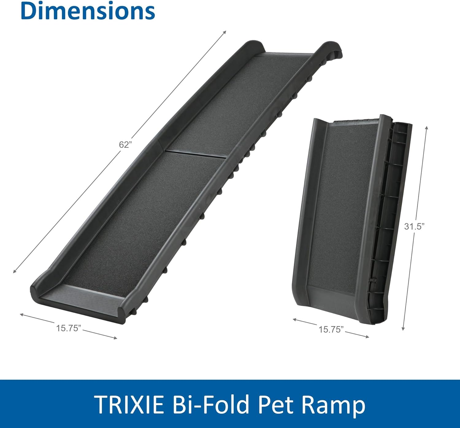 Trixie Petwalk Plastic Ramp for Dogs, 156 X 8 X 40 Cm Size - Foldable Ramp image number 4