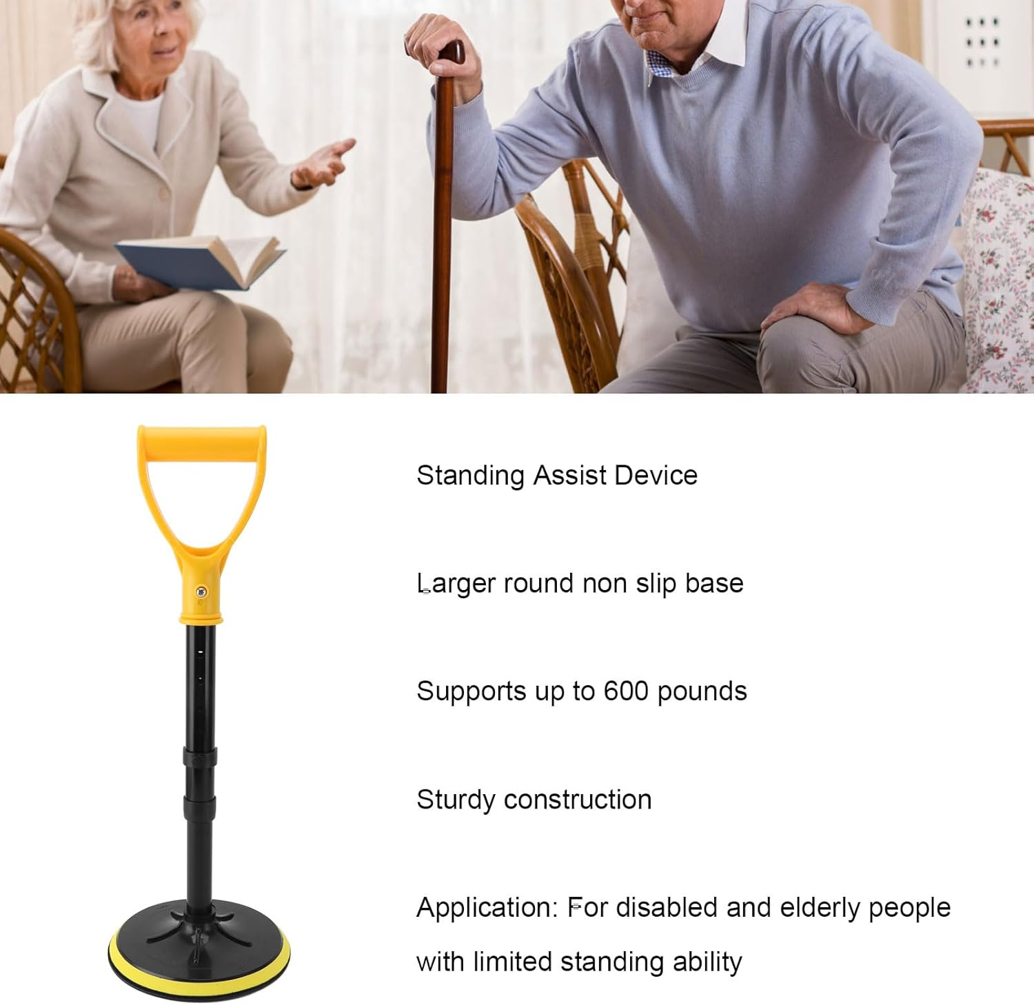 Mobility Aids Tool Help Seniors Get up from Floor Ground, Adjustable Standing Assist Supports Equipment, Stand Assist Mobility Tool Elderly Lift Assist Devices for Old People image number 5