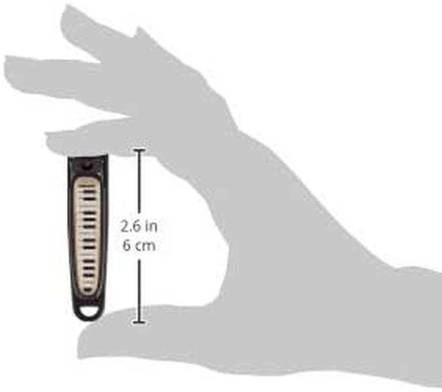 Nakano NC-65/KB/BL Nail Clippers, Keyboard Pattern, Black image number 1