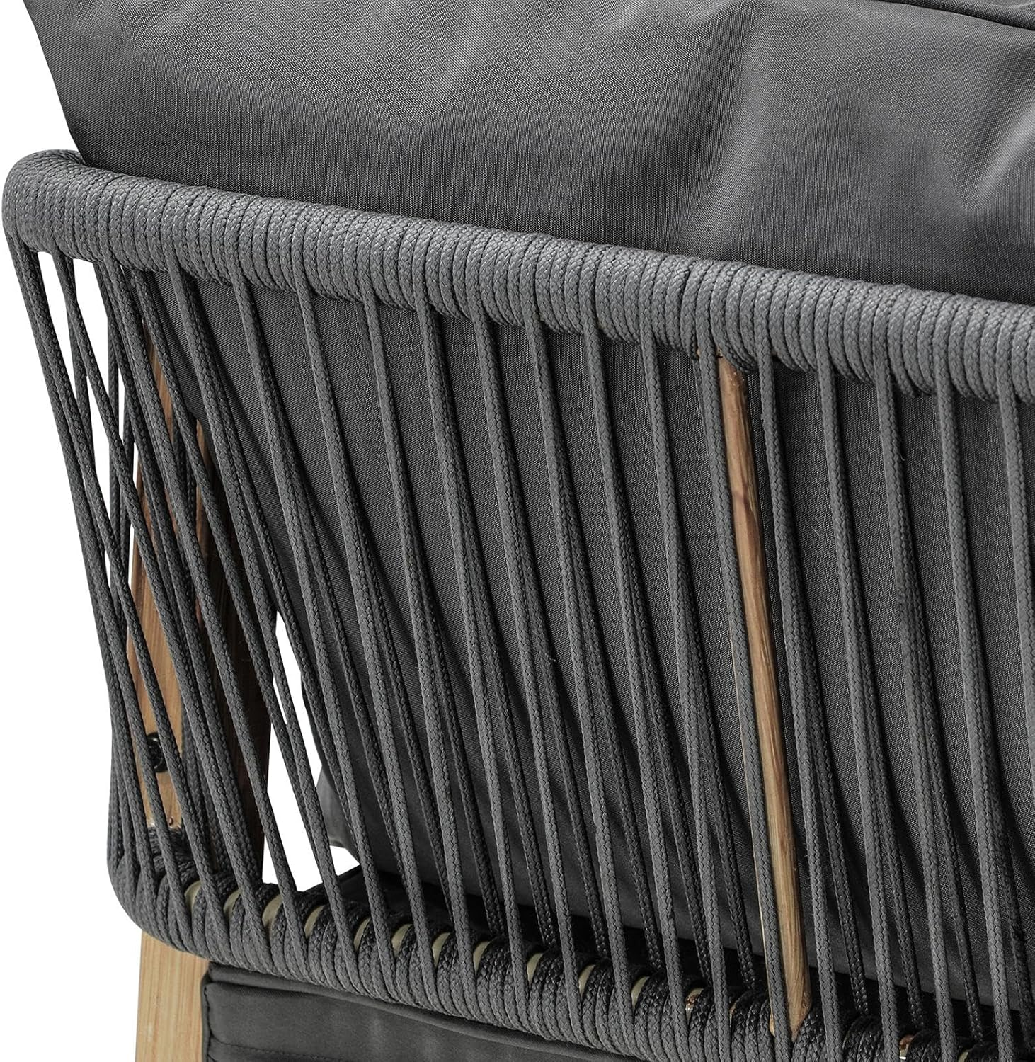 Livsip 3Pcs Outdoor Table and Chairs Patio Garden Outdoor Furniture Bistro Set with Cushion image number 1