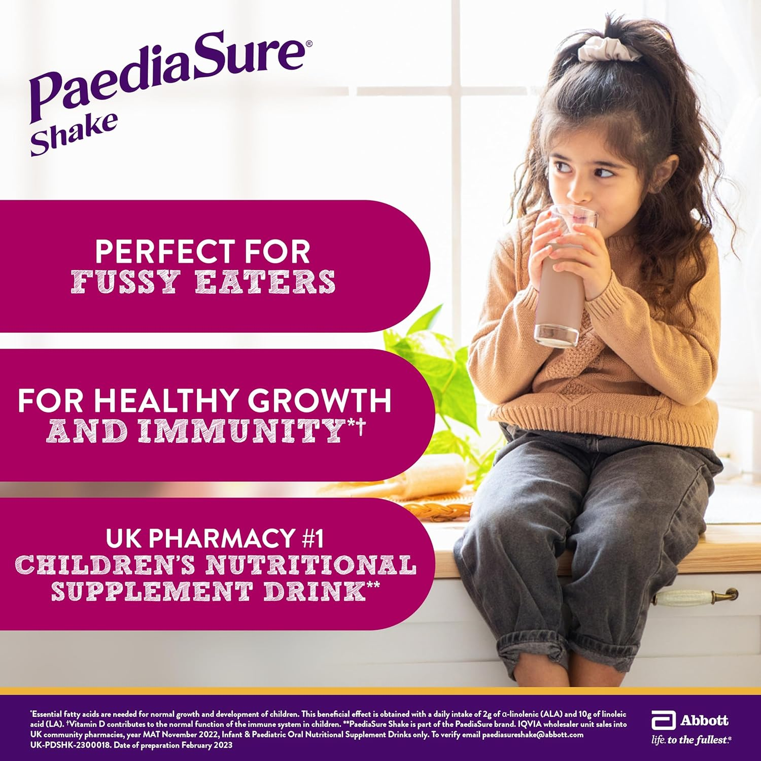 Paediasure Shake Balanced Nutritional Supplement Drink | Multivitamin for Kids with Protein, Carbohydrates, Essential Fatty Acids and Minerals to Support Growth and Development&dagger; | 400G | Chocolate image number 5