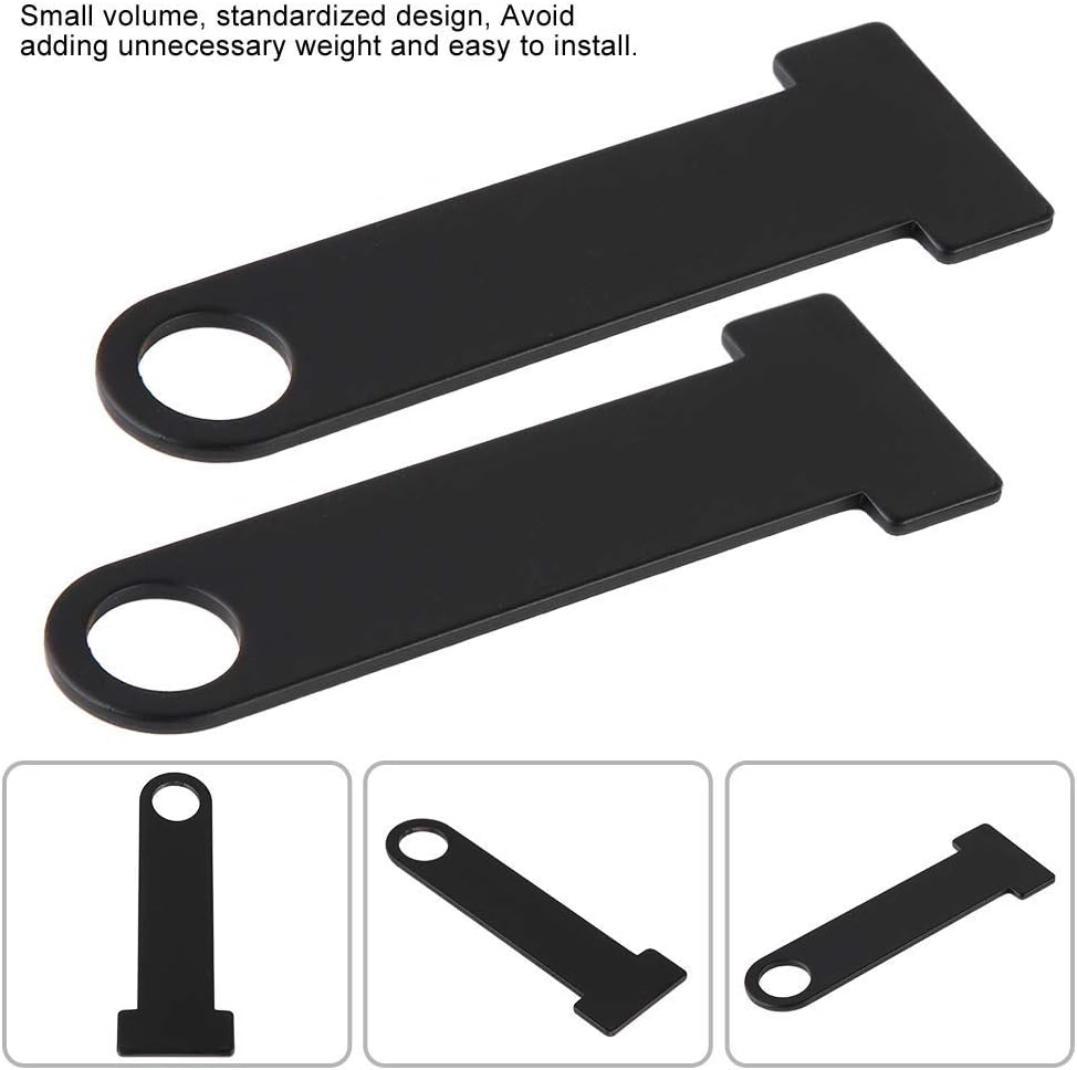 Qii Lu Helmet Strap D-Ring Lock Stainless Steel Motorcycle, Steel Ring Lock Universal (Silver & Black) image number 3