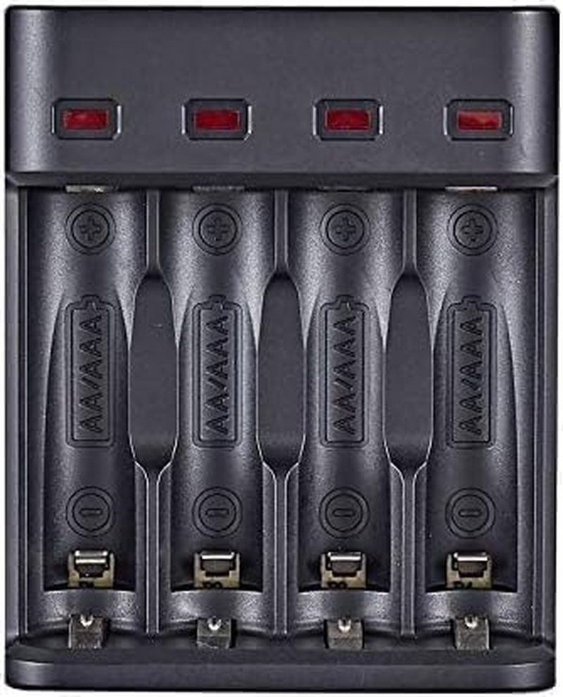 4 Slot Battery Charger for AA/AAA Batteries Nimh Battery Charger USB Universal Rechargeable Battery Charger image number 6