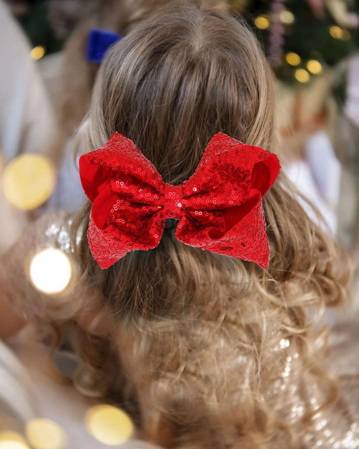 IPNSDON 2 X Pink Bow Hair Clips, Bow Hair Clips, Bow Hair Clips, Bow Hair Clips, Elegant Girls Hair Accessories for Girls (Pink, Red) image number 3