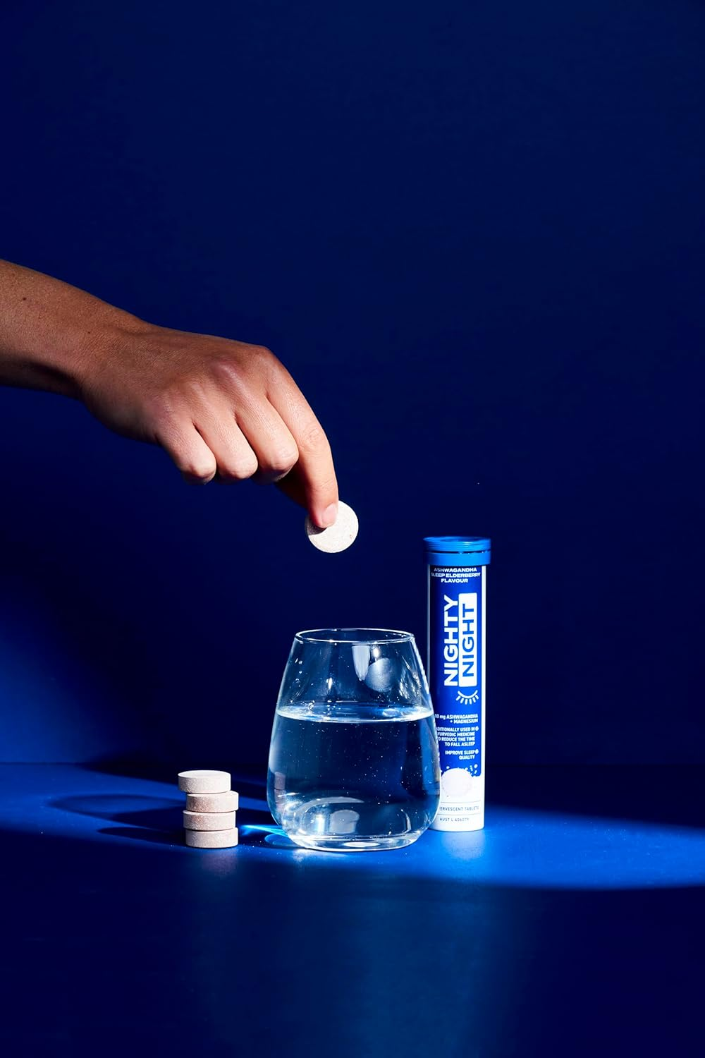 Nighty Nighty Sleep Effervescent Elderberry Flavour 14 Tablets image number 4