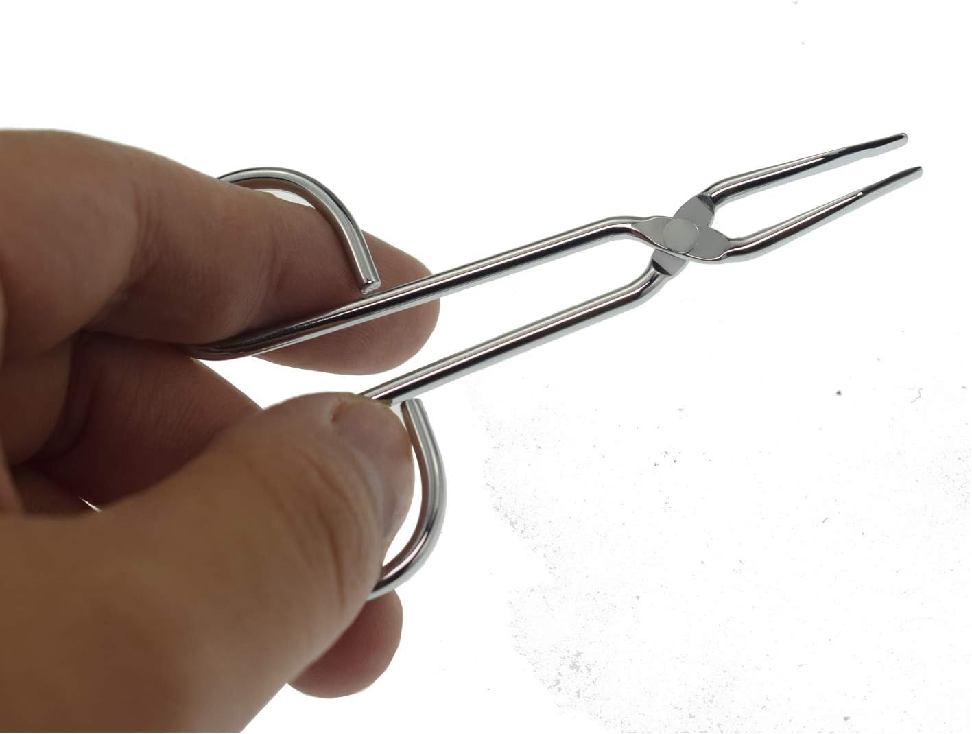 Motanar (2 Pack) Scissors Shaped Eyebrow Tweezers Clip - Flat Tip Tweezers Hair Plucker for Hair and Eyebrows Personal Care Multicolor (Silver & Straight)