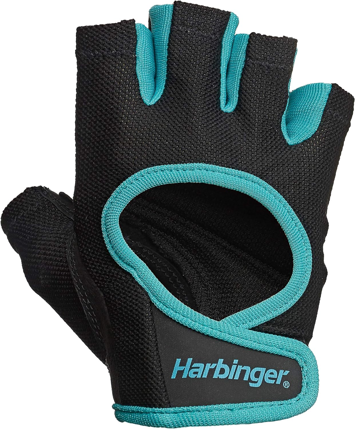 Harbinger Women'S Power Weightlifting Gloves with Stretchback Mesh and Leather Palm (1 Pair)