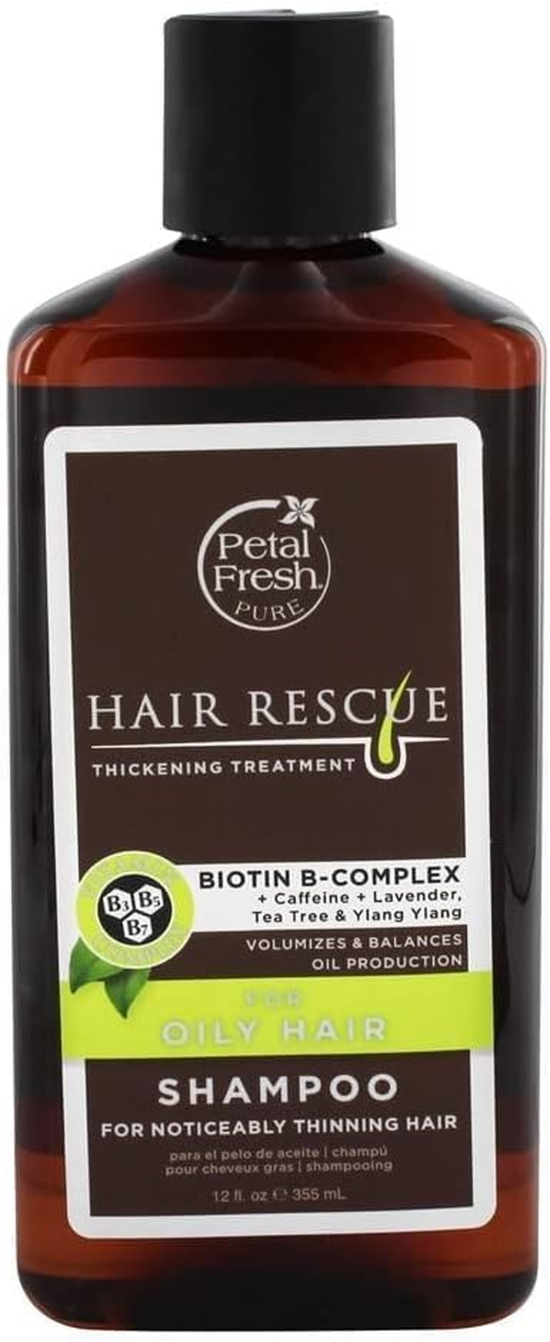 Petal Fresh Pure Hair Rescue for Oily Hair Shampoo, 12 Ounce