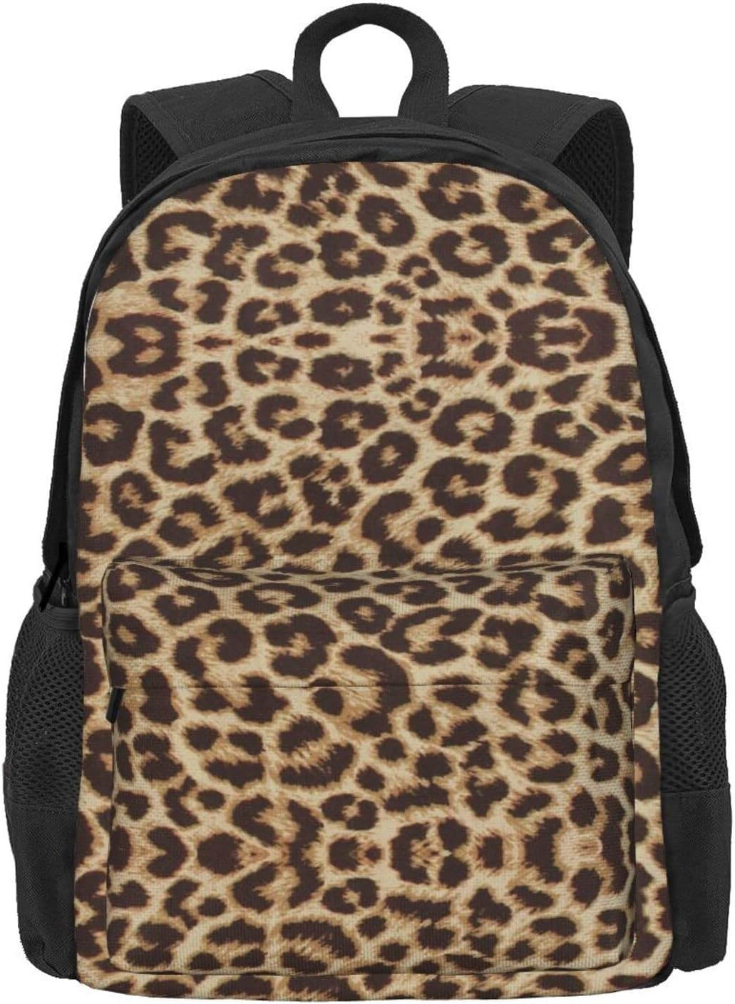 PIXOLE Leopard Pattern Print Travel Backpack, Laptop Backpack, School Backpack with Ergonomic Design and Multiple Pockets - Cafe Terrace At Night image number 7