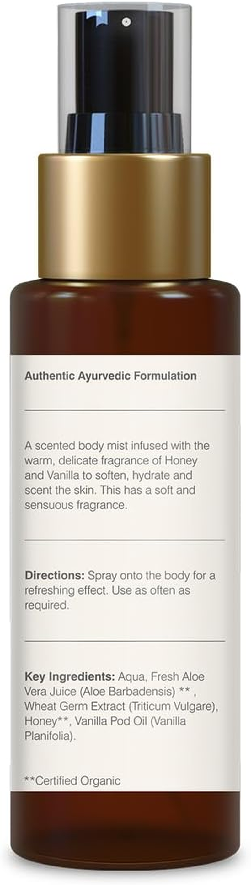 Forest Essentials Travel Size Body Mist Honey & Vanilla | Natural & Hydrating Body Spray for Men & Women | Luxury Floral and Oriental Fragrance | 50 Ml image number 1