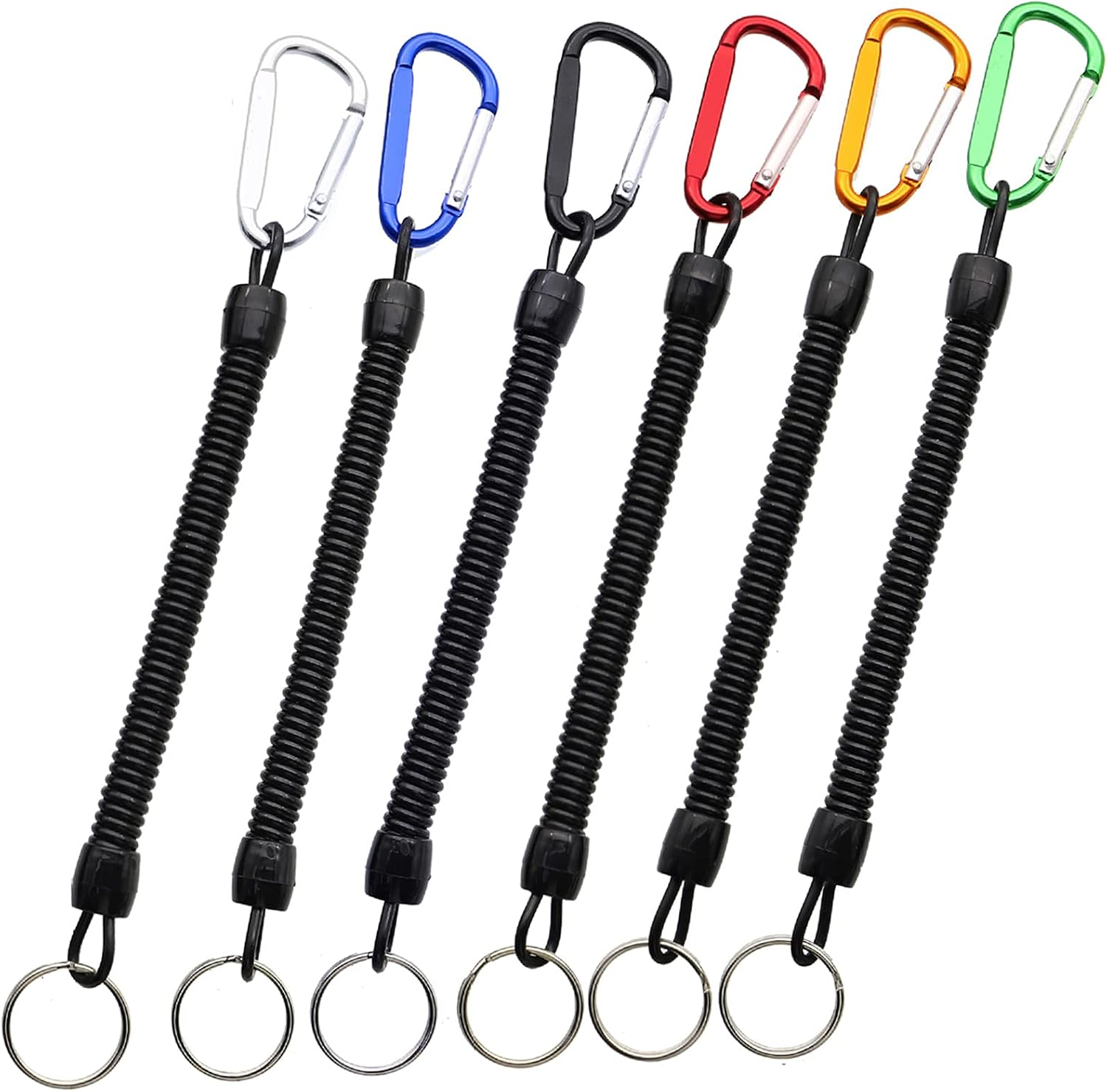 Fishing Lanyards Boating Multicolor Fishing Ropes Secure Pliers Lip Grips Tackle Fish Tools 6Pcs(Color Ramdon) image number 5