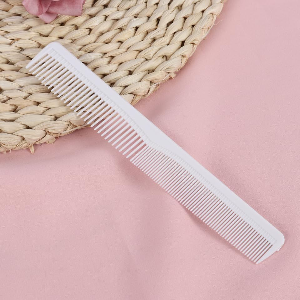 Housoutil 5 Pieces Fine Teeth + Static Double Sided Plastic Hair Comb for Thick Curls or Straight image number 3