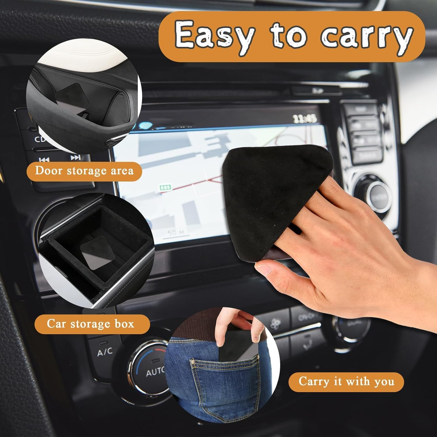 1Pc Car Cleaning Wipes Car Screen Cleaner Lens Cleaner Cloth Screen Cleaning Pad Phone Screen Cleaning Cloth Eyeglass Cleaner Polishing Cloth,Car Cleaning Wipes Phone Cleaning Wipes Car Wipes image number 5