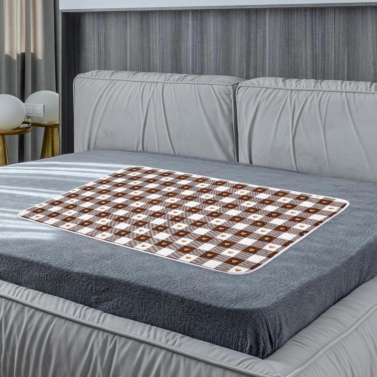 2 PCS Waterproof Bed Pad, Incontinence Pads for Adults, Elderly, Kids and Pets, Reusable Washable Underpad Protector for Bed, Sofa, Car Seat and Hospital Use, 70 X 90 Cm image number 6