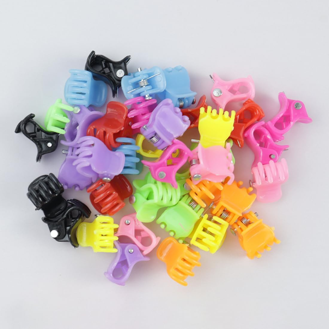 Pack of 45 1.5 Cm Small Hair Clips, Mini Hair Claws, Small Claw Clip, Plastic Small Hair Clips, Mini Hair Clips, for Girls and Women (9 Colours) image number 2