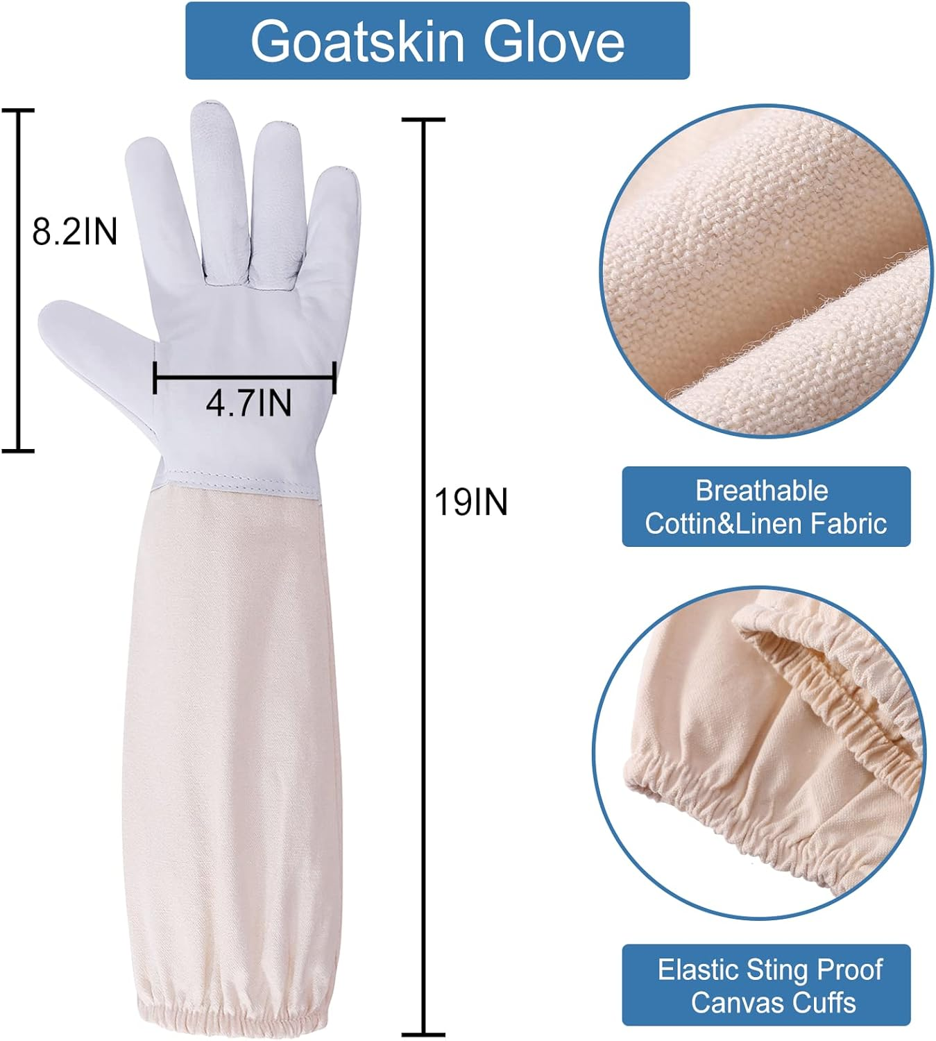 Bee Suit for Men,Beekeeper Suit with Veil & Hood Gloves,Protection for Backyard Professional Beginner Bee Keepers image number 1