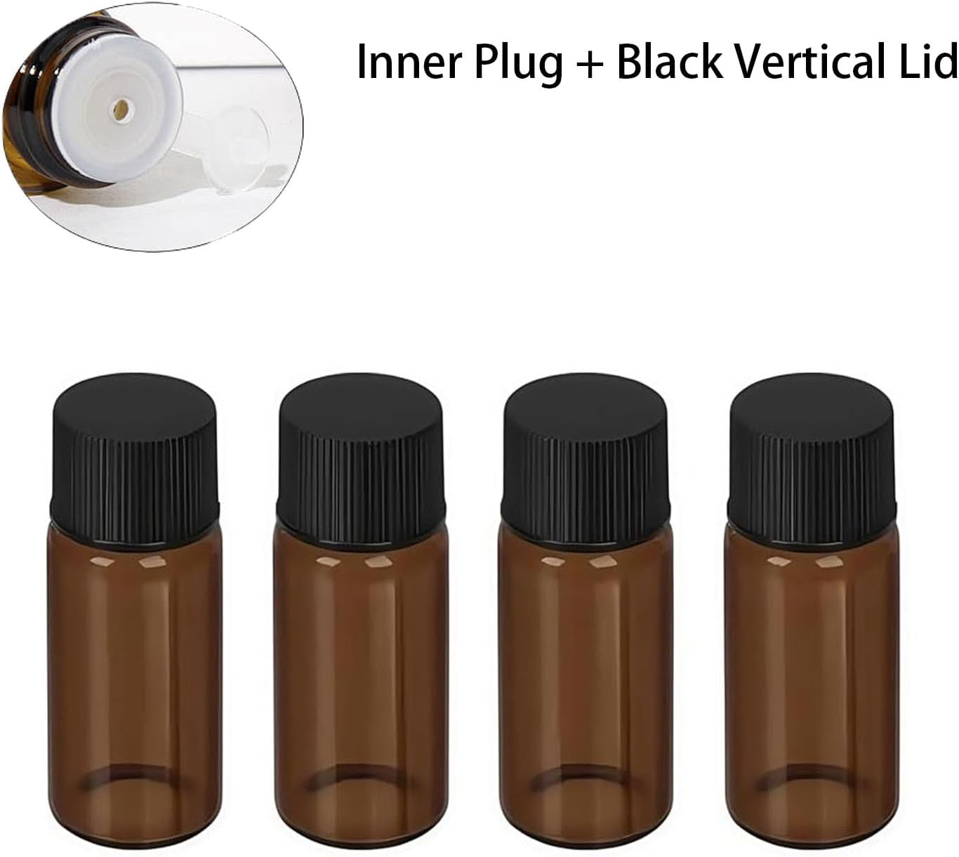 20Ml Glass Vials 12 Pack, Fitted with a One-Piece Stopper for Essential Oils & Perfume, Refillable Sample Containers（Teal Brown）