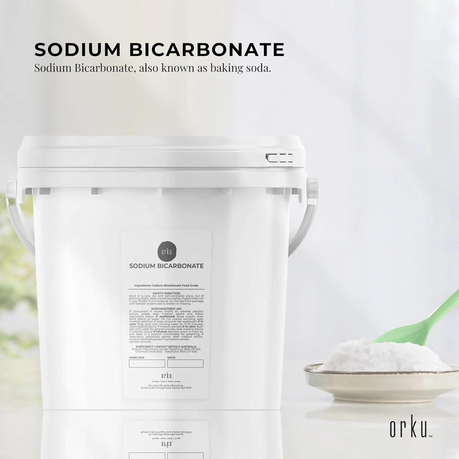 5Kg Sodium Bicarbonate Tub - Food Grade Bicarb Baking Soda Hydrogen Carbonate image number 4