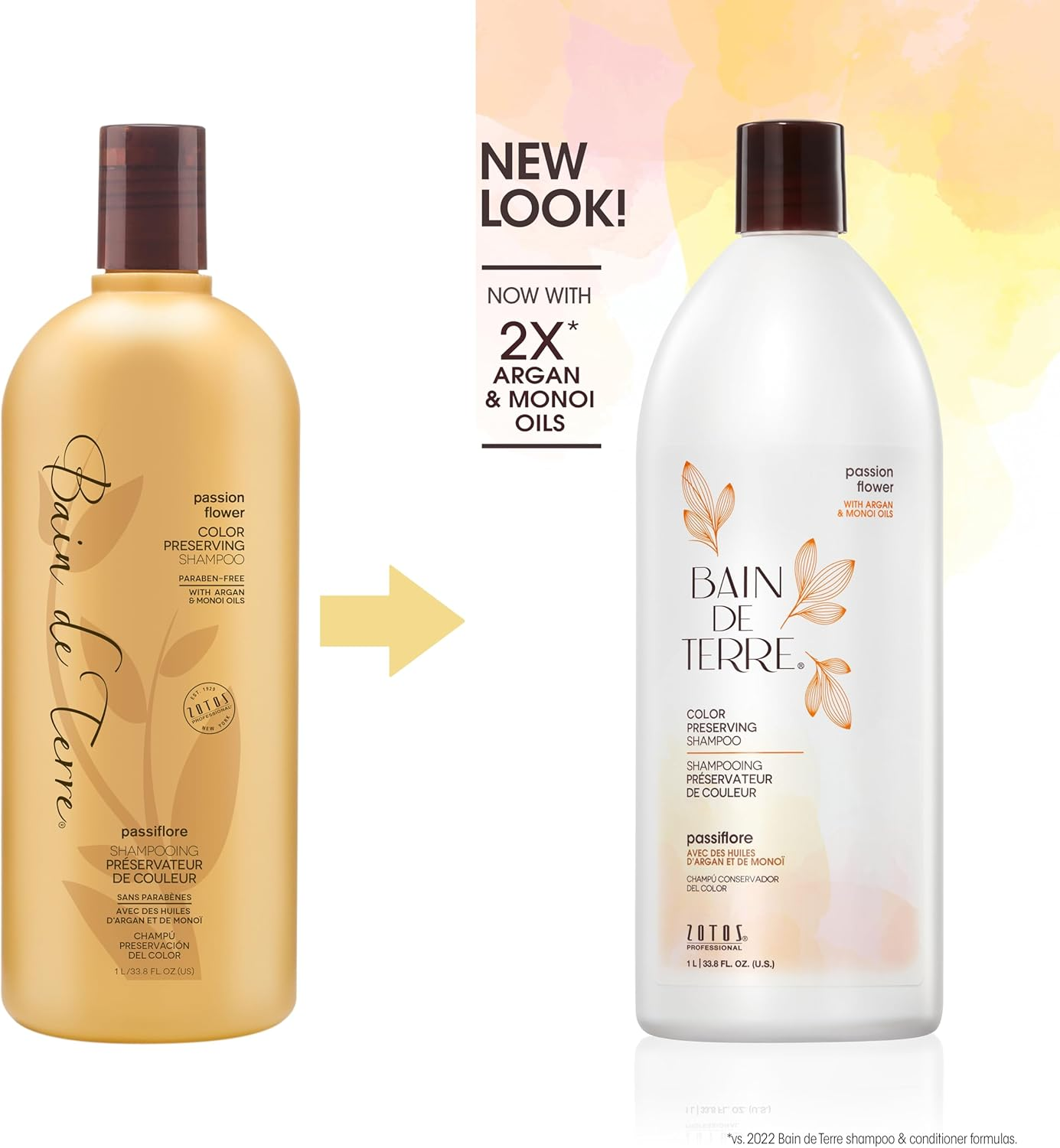 Bain De Terre Passion Flower Color Preserving Shampoo, 999.58 Ml image number 5