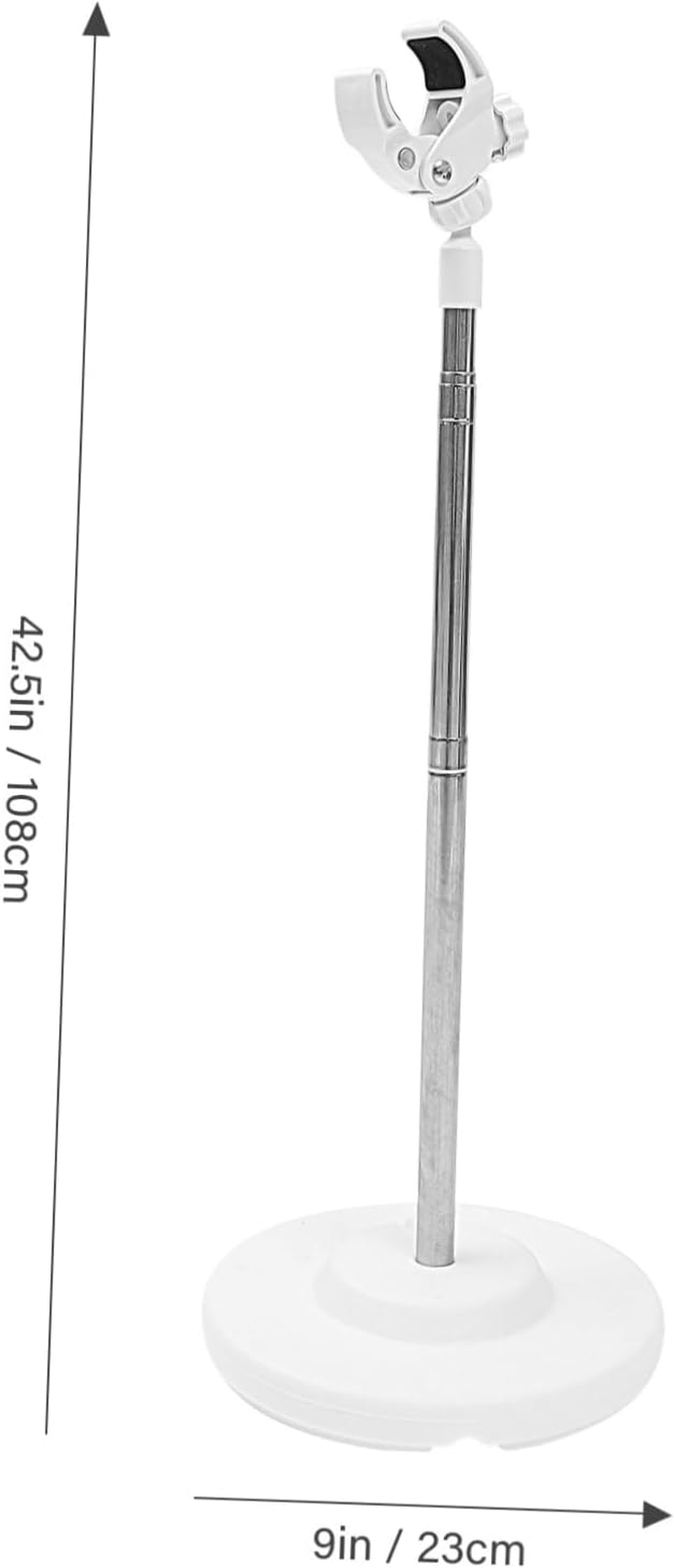 FOYTOKI Hair Dryer Rack Blower Floor Stand Hands Hair Dryer Holder Sturdy Stand for Smooth Surface image number 6