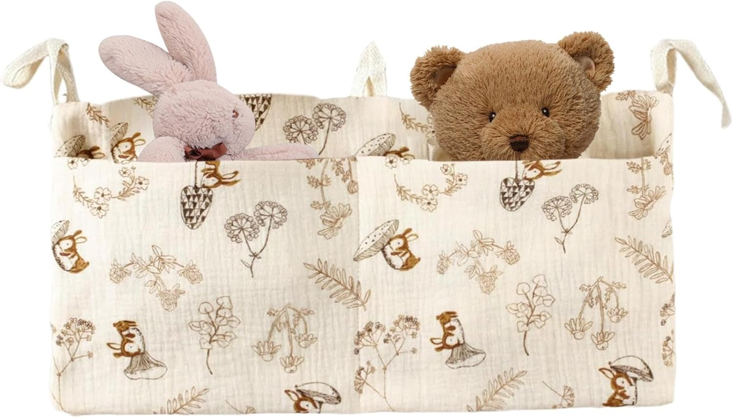 Hangable Diaper Caddy, Nursery Organizer Bag, Portable Diaper Organizer, Toddler Bed Organizer, Stroller Organizer Bag, Hangable Bedside Diaper Caddy and Nursery Organizer Bag for Toddler Beds image number 5