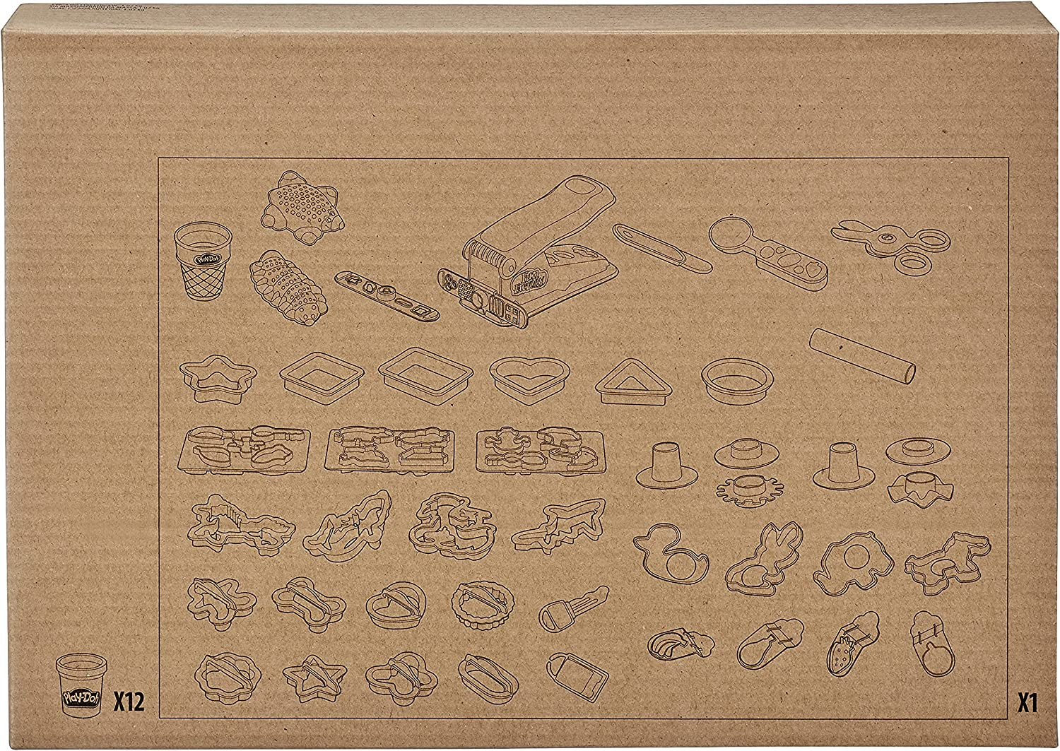 Play-Doh - Ultra Fun Factory 47 Piece Multipack - 12 X 85 Gram Tubs - Toys for Kids - Girls and Boys - Ages 3+ image number 2