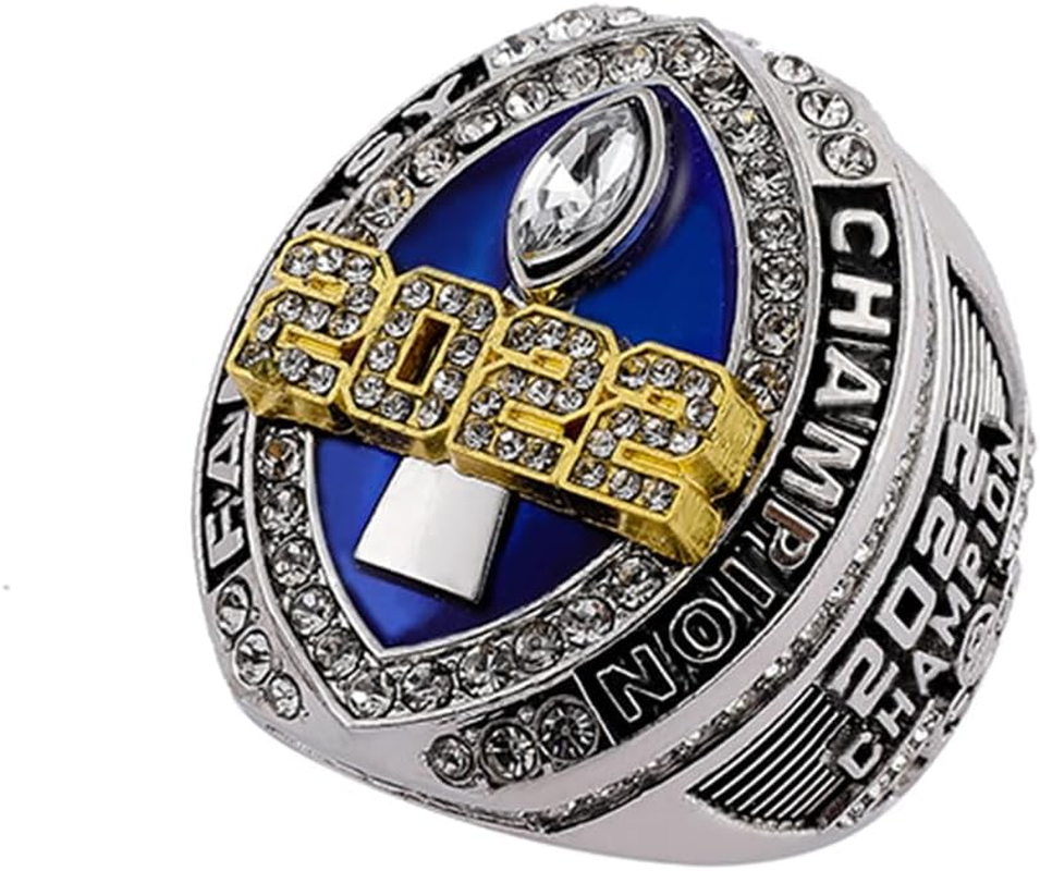 Noblehead 2022 Fantasy Football Championship Ring | Heavy FFL Ring |MVP Award Trophy for Fantasy Football League Winner image number 2