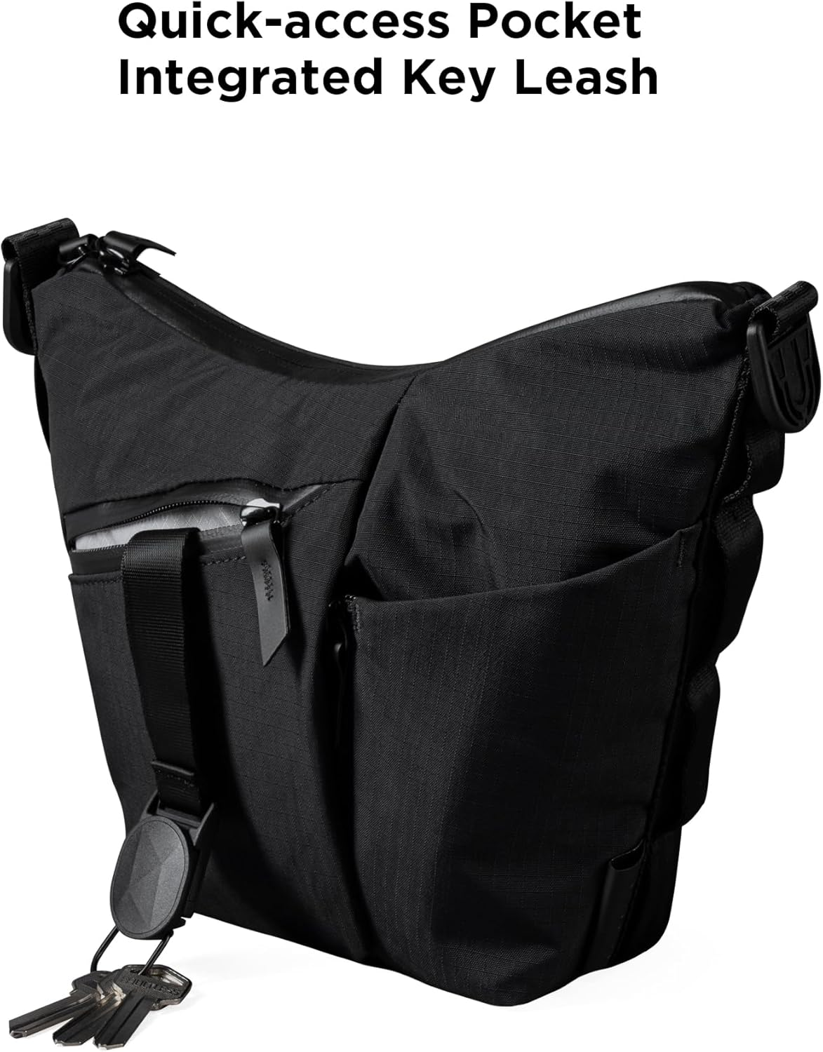 ALPAKA Flow Satchel Mini 2L - Crossbody Bag, Water Resistant Shoulder Bag, Expandable Bottle Pocket, YKK Zippers, Key Tether image number 2