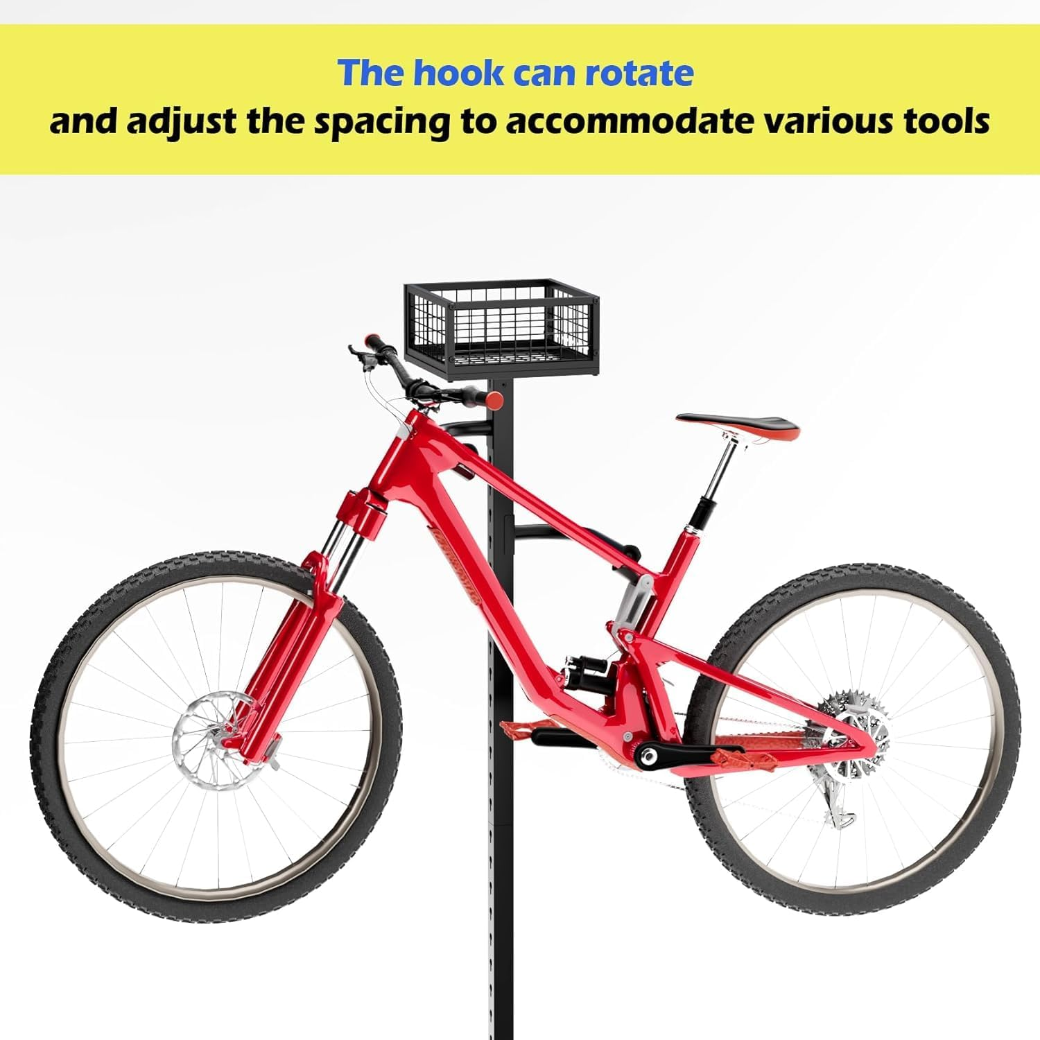 Lhysn Bike Stand for 4 Bicycles Large Floor Bike Rack Garage for Outdoor Bike Hanger Vertical Bike Stand for 8 Scooters/Wiggle Car/Storage Holder image number 1