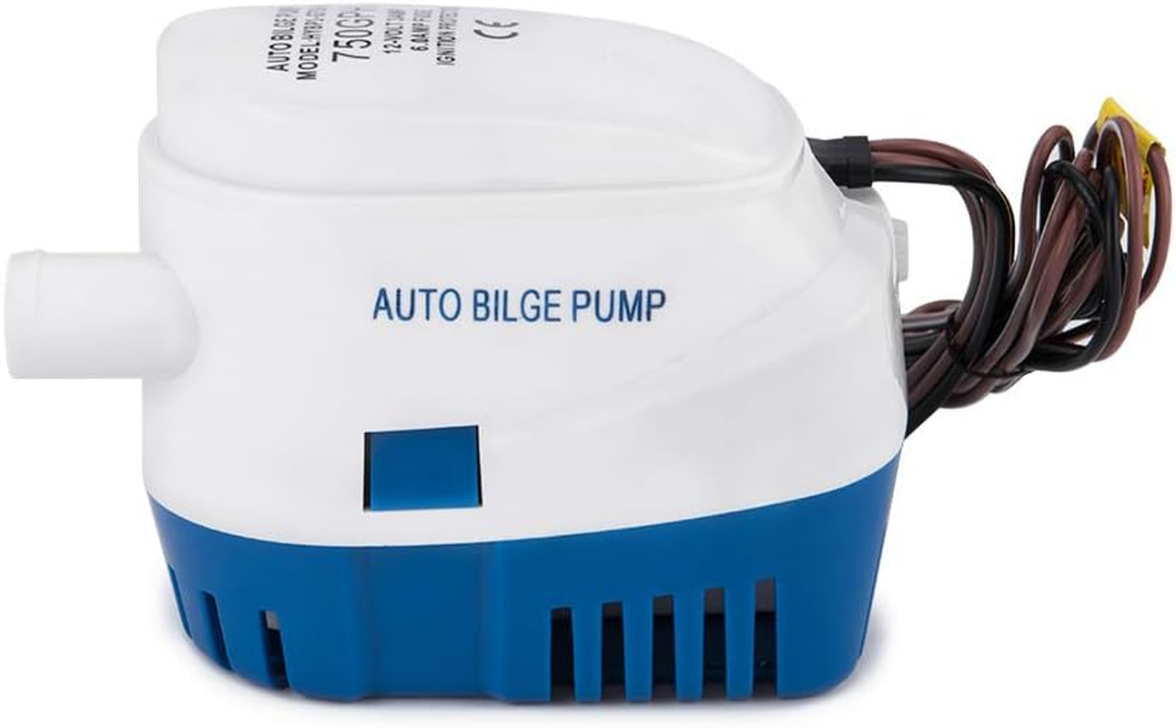 Dontmiss Automatic Submersible Small Boat Bilge Pump 12V 750Gph Auto with Float Switch 3/4 Inch (19Mm) Outlet Dia, Bilge Pumps for Boats image number 6