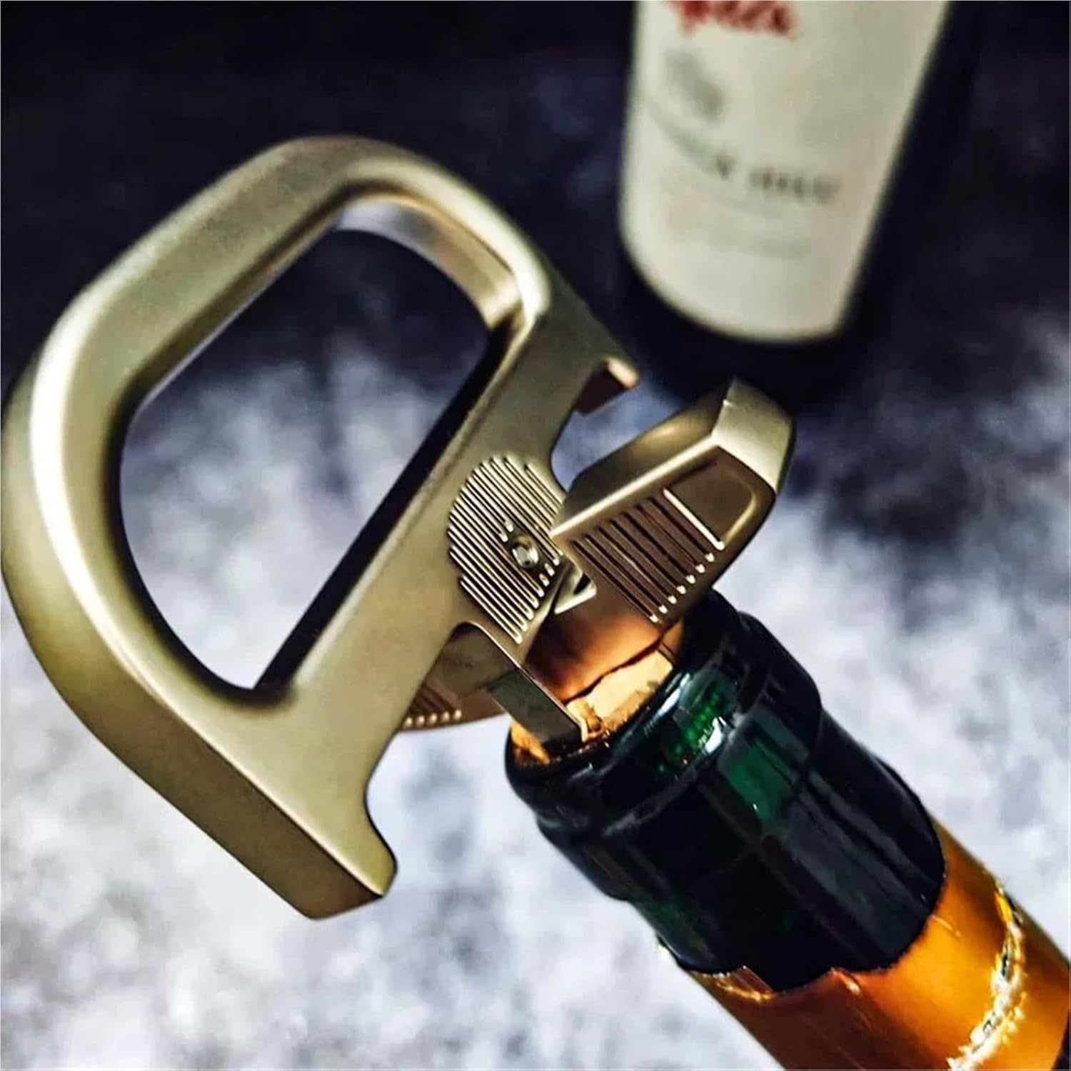 Wine Opener for Vintage Bottles 2-Prong Cork Puller Extractor Tool Portable Bottle for Bar Sommelier Waiters Home(Gun Black)