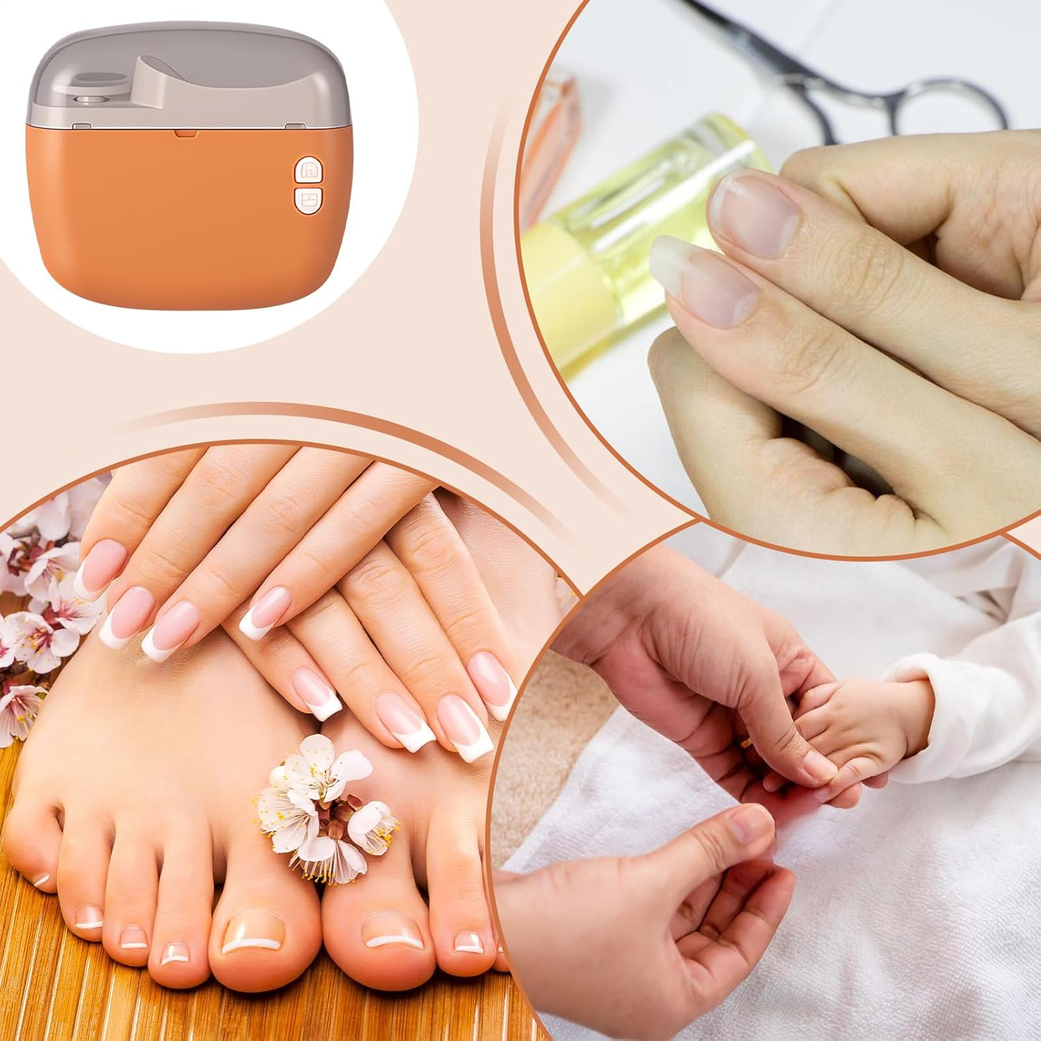 Electric Nail Clippers, 2026 2 in 1 Automatic Nail Trimmer with Polisher, Electric Nails Trimmer for Adults＆Elderly, Automatic Nails Clippers with USB Rechargeable, for Seniors|Hard|Thick Toenails image number 6